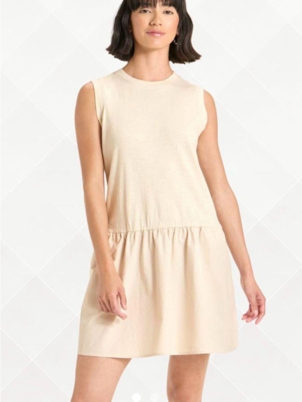Universal Thread Sleeveless Mini Dress in Cream